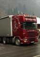 Scania F500 mit Schmitz Tautliner1360 - für Transporte unter Plane